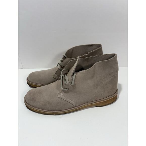 Clarks Men's Taupe Suede Chukka Boot Shoes Desert Coal Beige Sz 12 Read Desc** - Picture 1 of 11